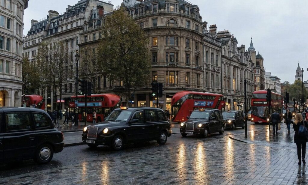 イギリスの街並み