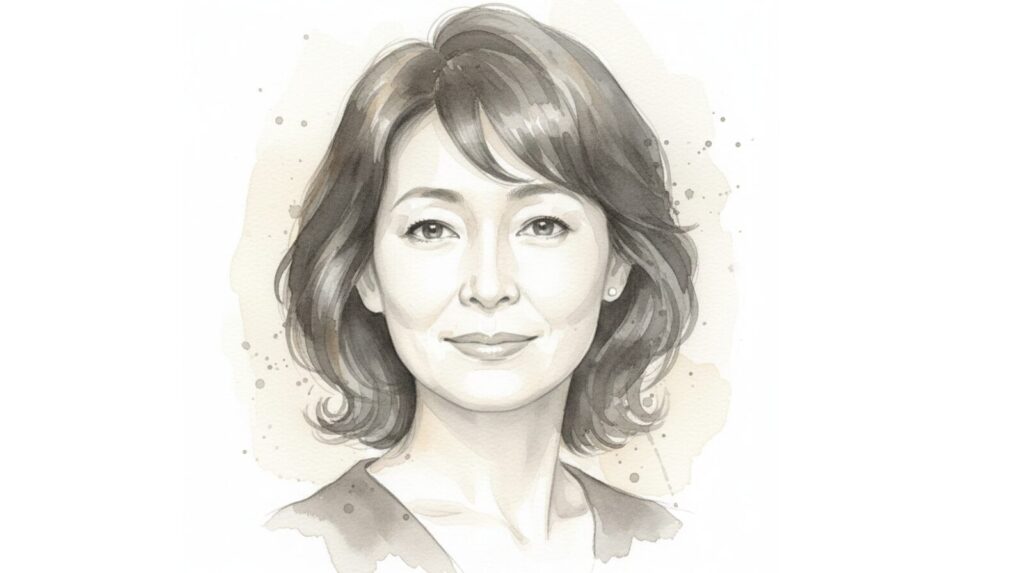 アイキャッチ画像：財前直見さんのイメージイラスト